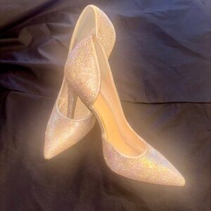 Queen Crystal Studded Pumps